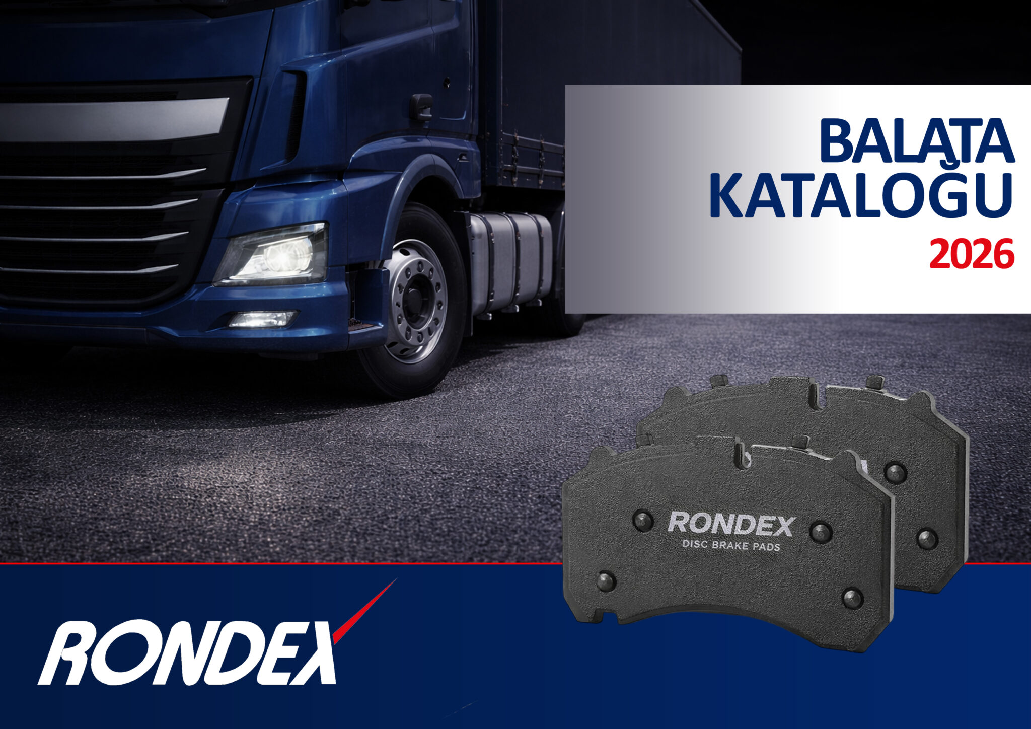 Rondex Ağır Vasıta Balata Kataloğu 2026 Kapak
